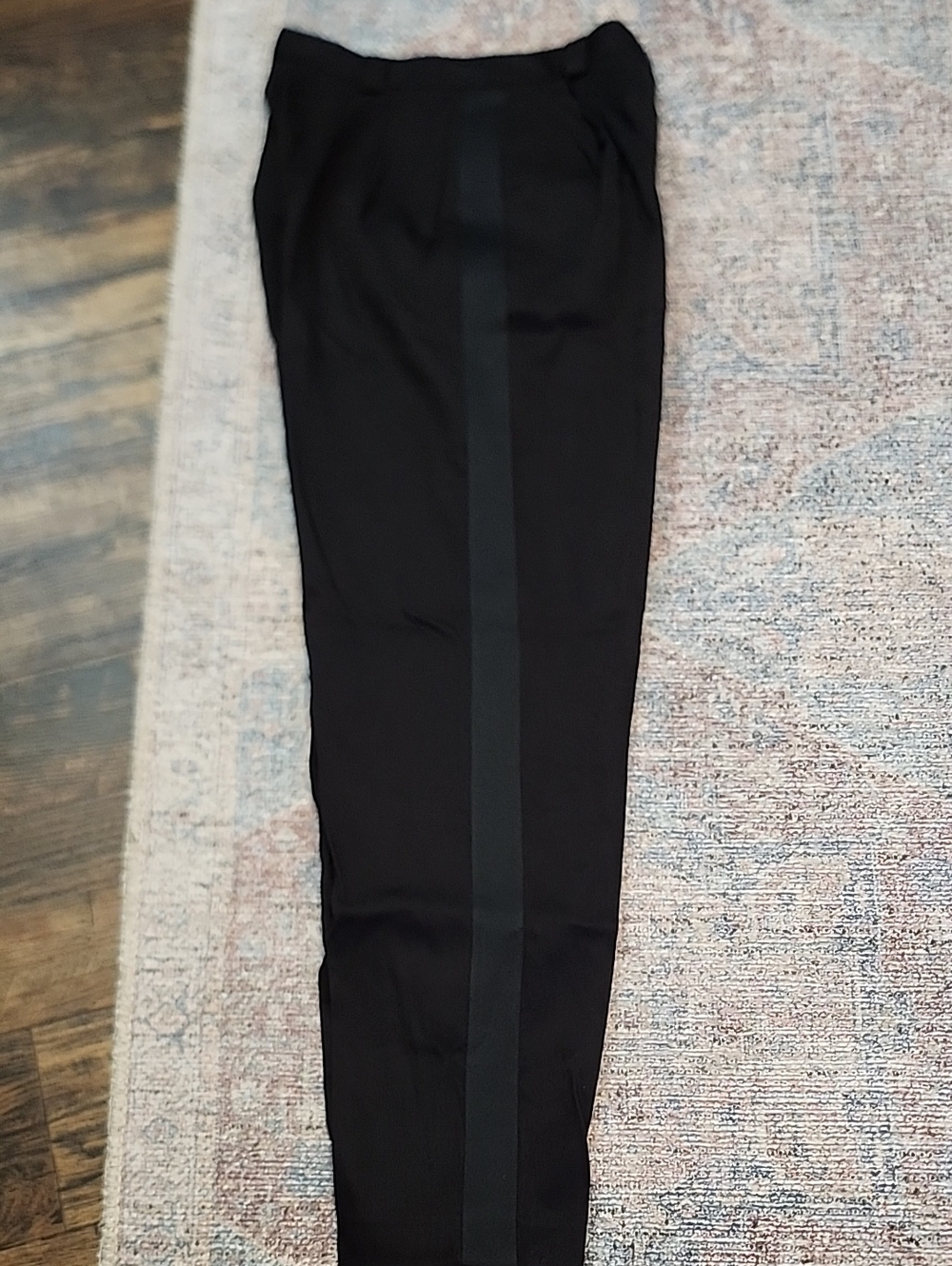 Women’s Black Tuxedo Stripe Trousers